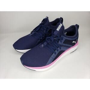 Puma Women's Softride Sophia Sneaker, Peacoat-Metallic Silver, Size 9 (M)